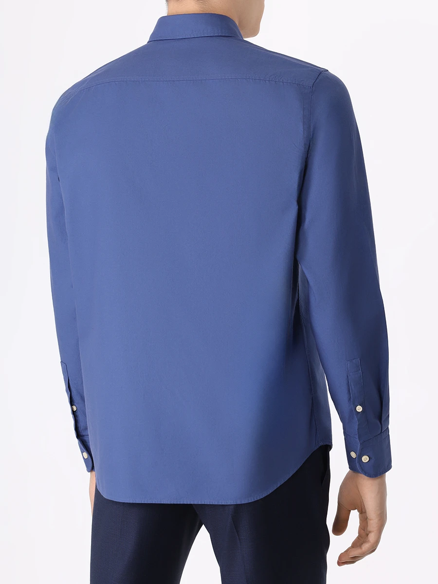 Рубашка Casual Fit хлопковая BOSS 50508914/479, размер 48, цвет синий 50508914/479 - фото 3