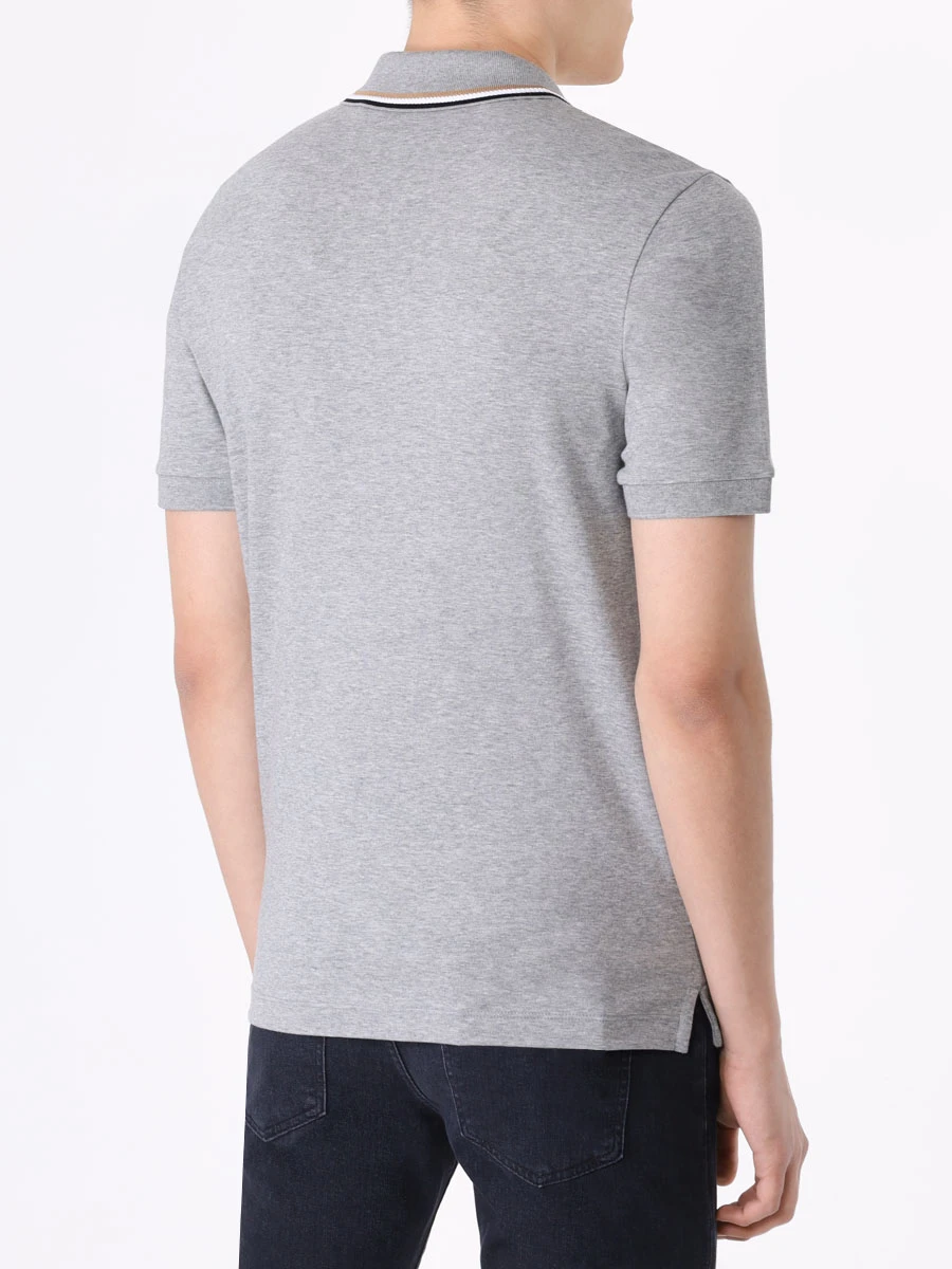 

Поло Slim Fit хлопковое, Серый, 50469360/041