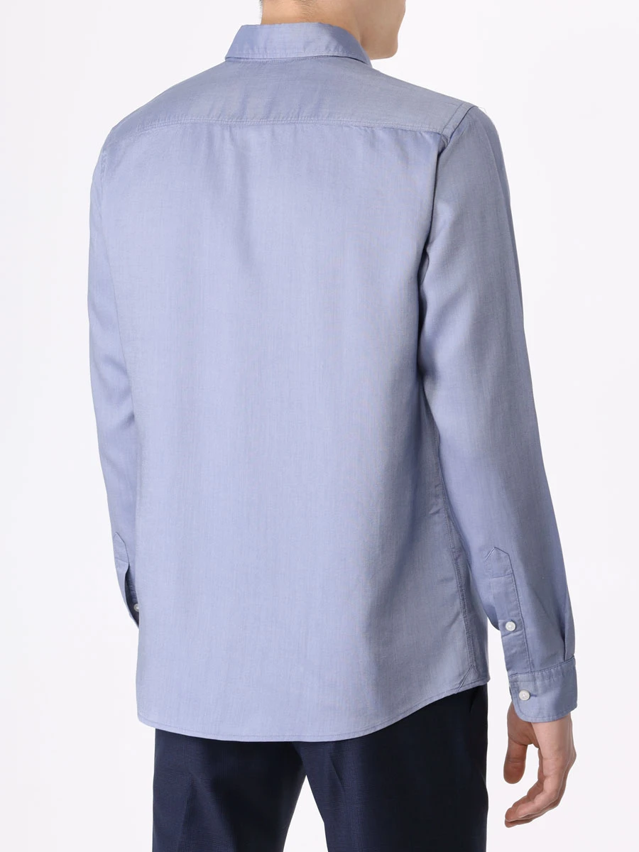 Рубашка Slim Fit из лиоцелла BOSS 50502983/479, размер 50, цвет голубой 50502983/479 - фото 3