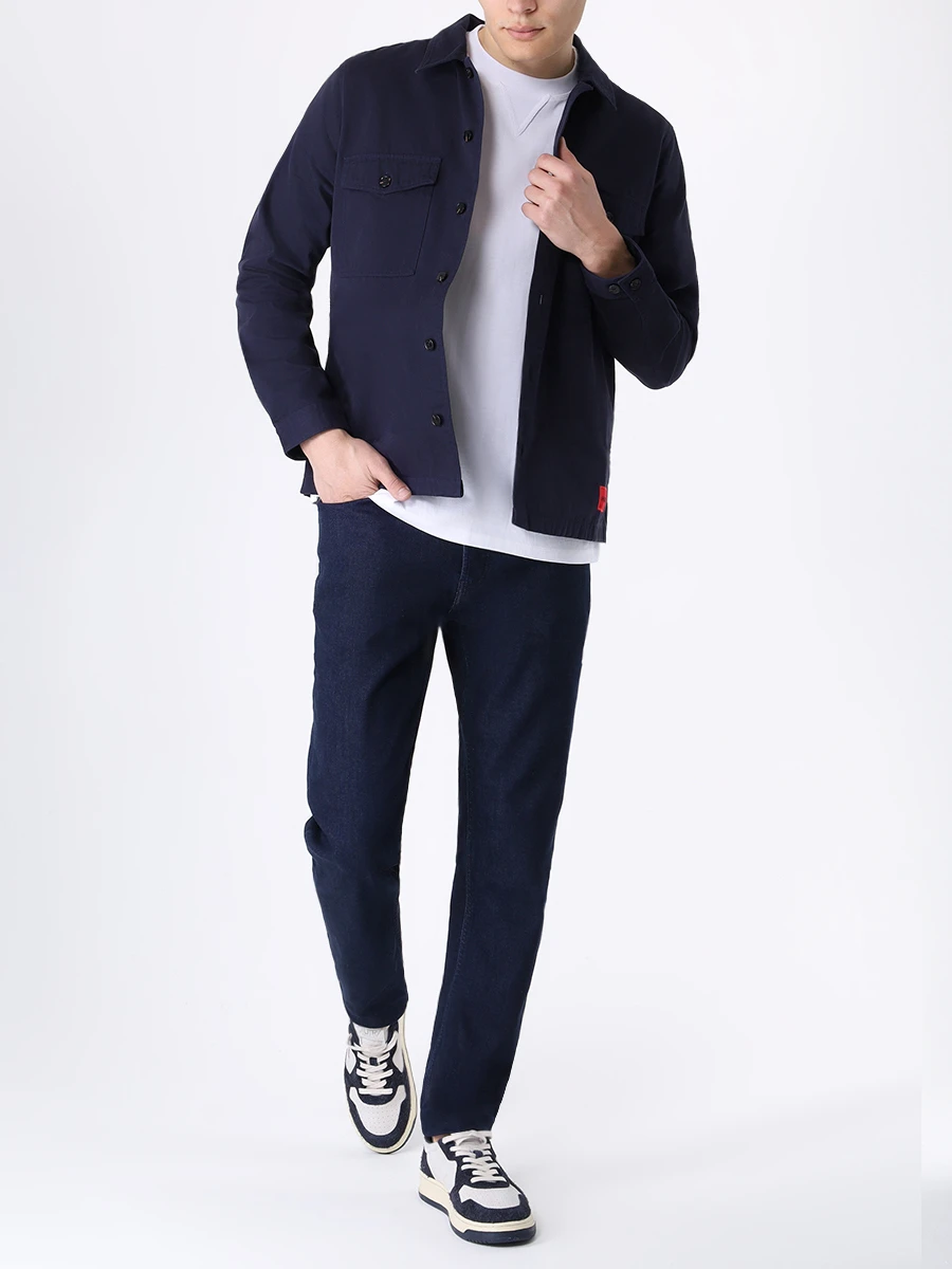 

Джинсы Slim Fit хлопковые, Синий, 50507849/401
