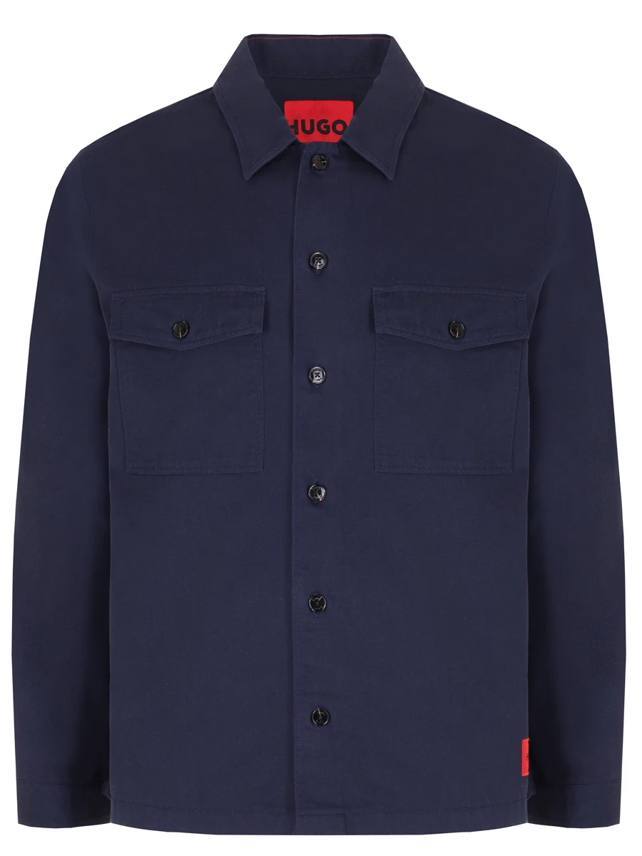 Рубашка Regular Fit хлопковая HUGO 50468744/405, размер 52, цвет синий 50468744/405 - фото 1