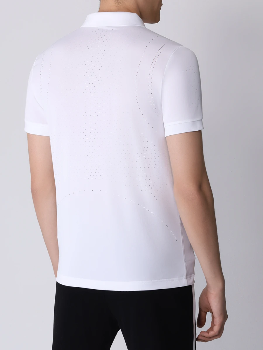 

Поло Slim Fit с логотипом, Белый, 50506186/100