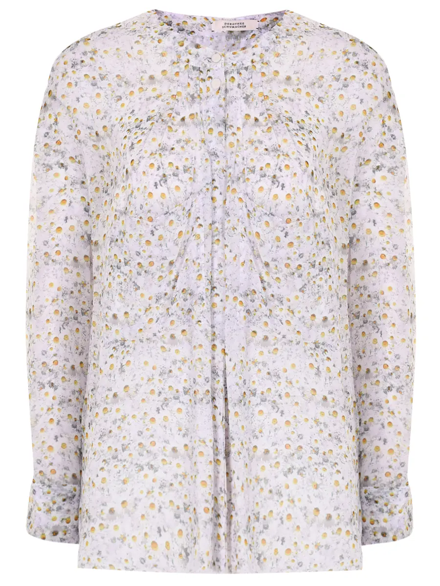 

Блуза из вискозы, Цветочный принт, 449126 012