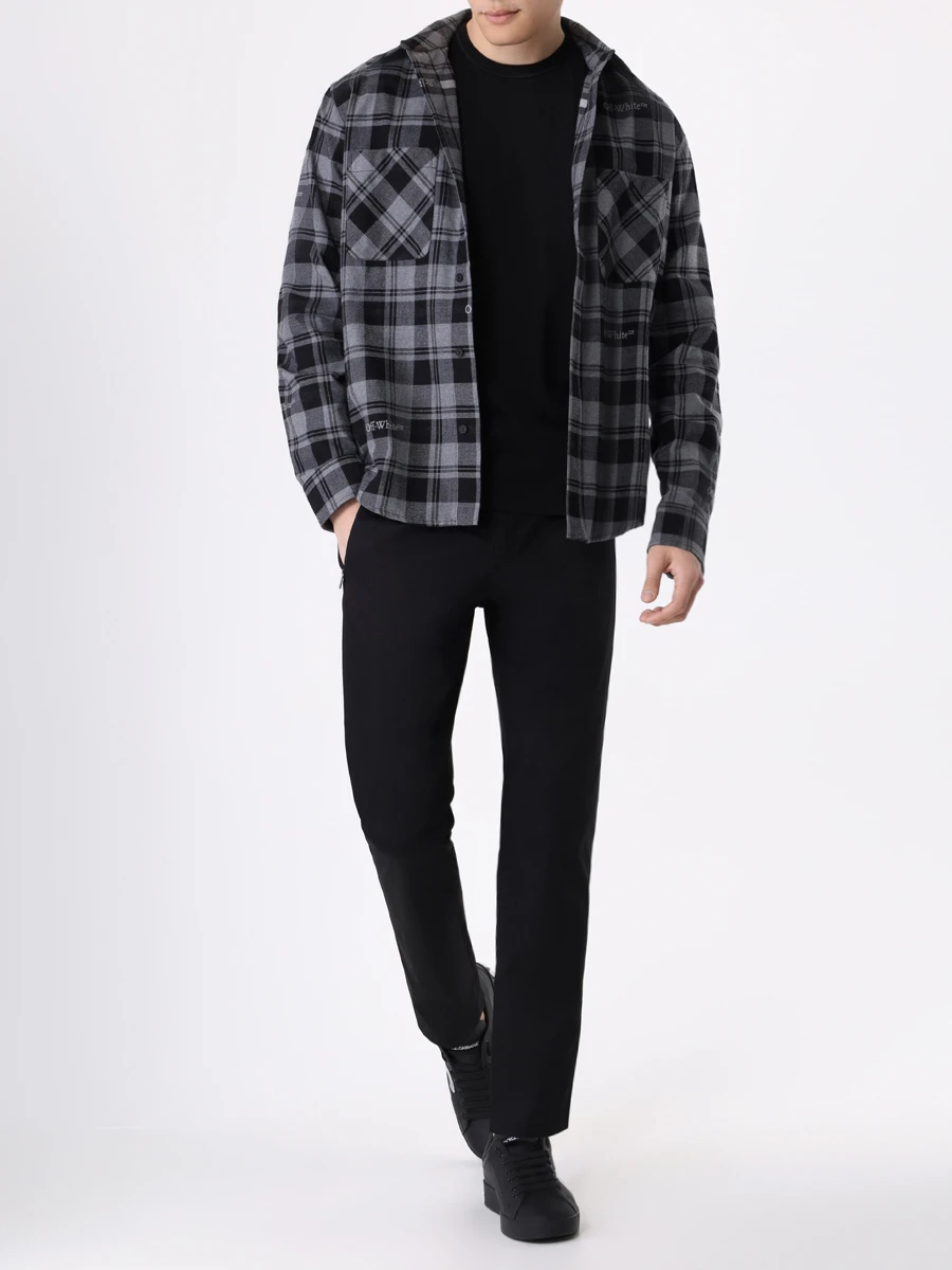 Брюки хлопковые DOLCE & GABBANA GVZAET FUFJR N0000 Черный  Фото 2