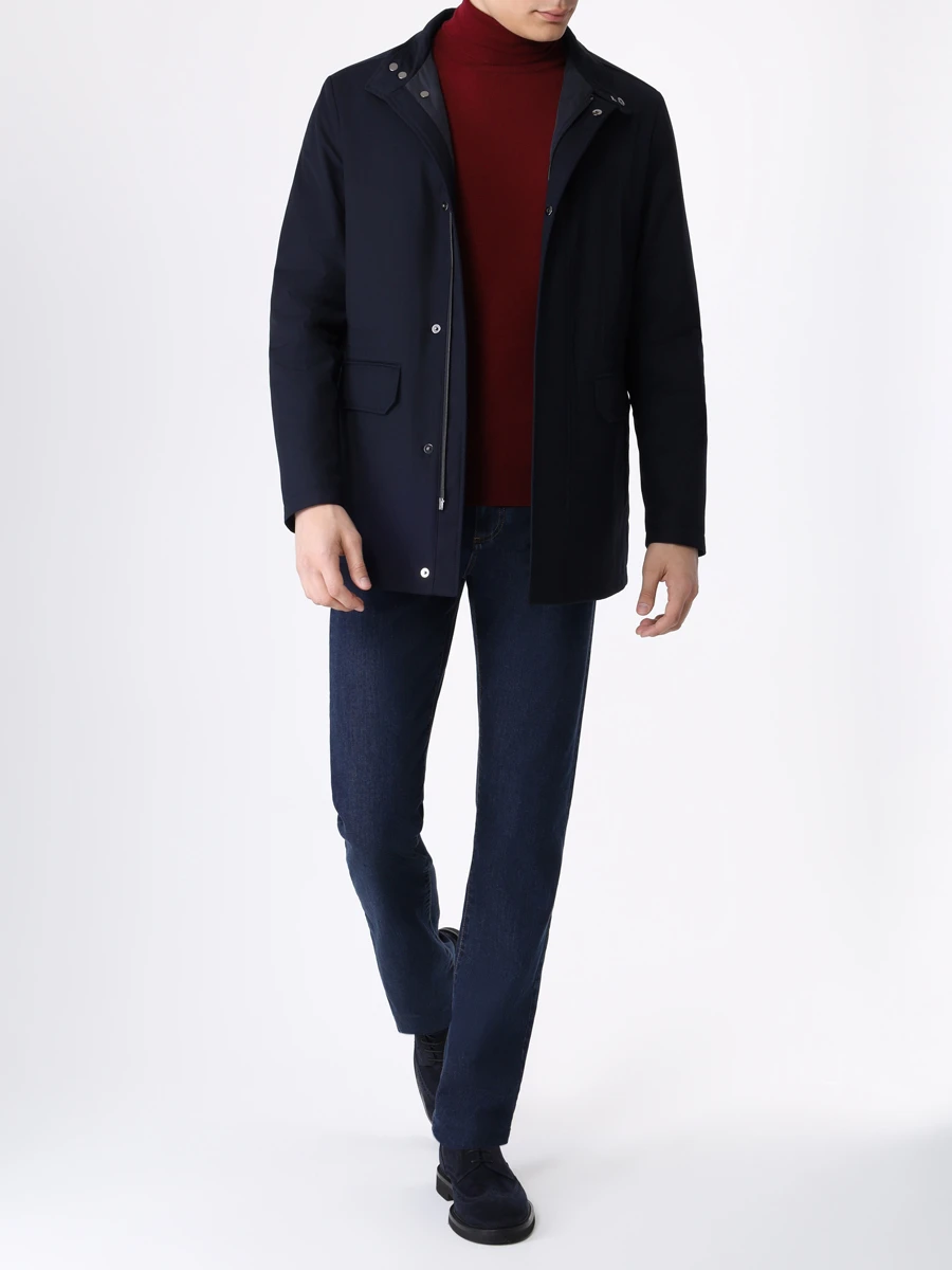Куртка однотонная CANALI SG02953/301/O20366 Синий  Фото 2