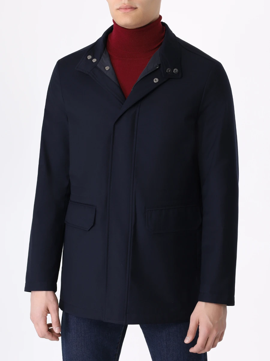 Куртка однотонная CANALI SG02953/301/O20366 Синий  Фото 4