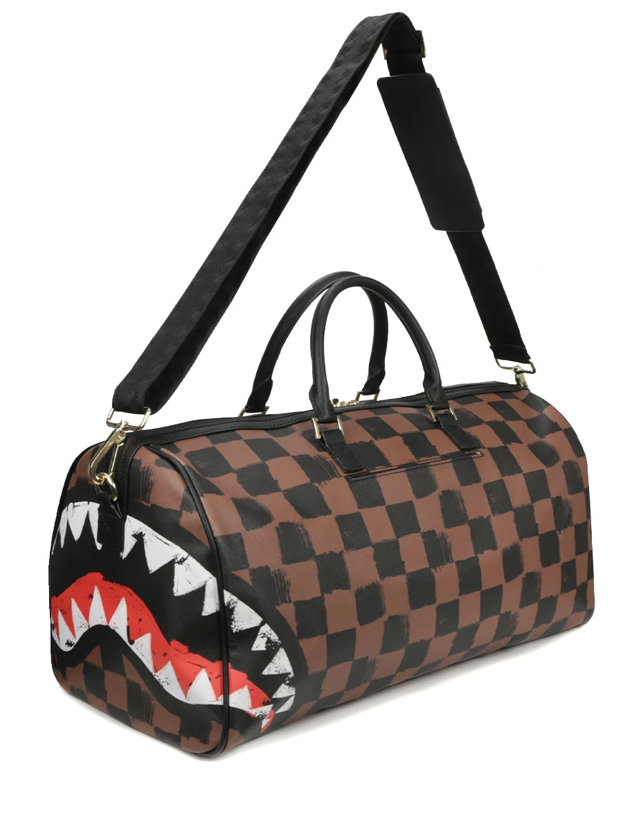 Сумка дорожная из экокожи SPRAYGROUND 910D5348NSZ Клетка  Фото 3