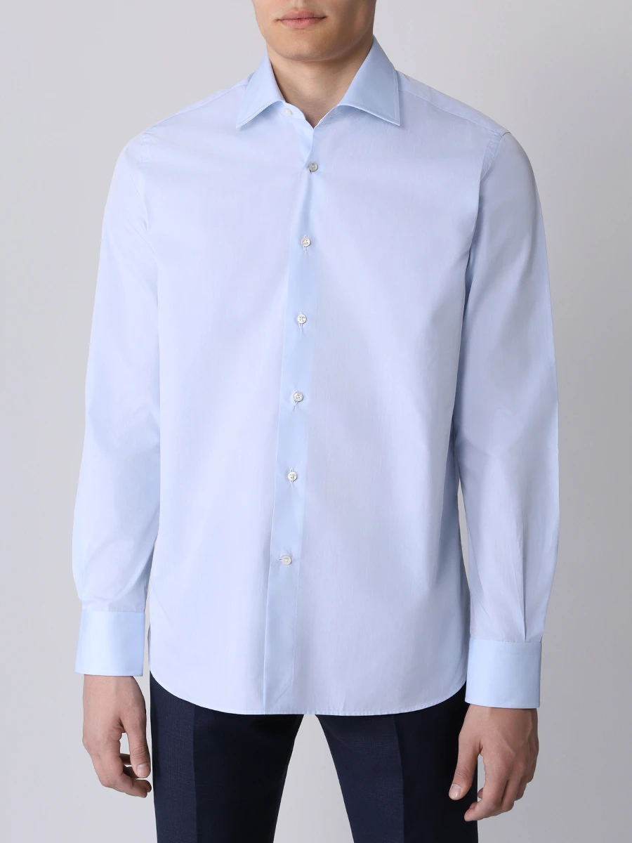 

Рубашка Regular Fit хлопковая, Голубой, GX02022/402/7718