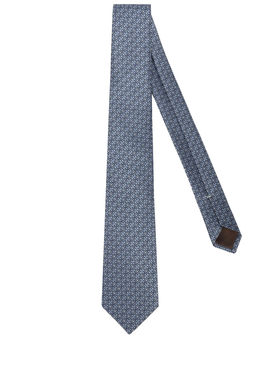 Галстук шелковый CANALI HJ03928/18/3 Голубой  Фото 2