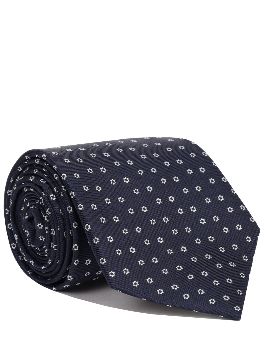Галстук шелковый CANALI HJ03961/18/5 Темно- Синий 