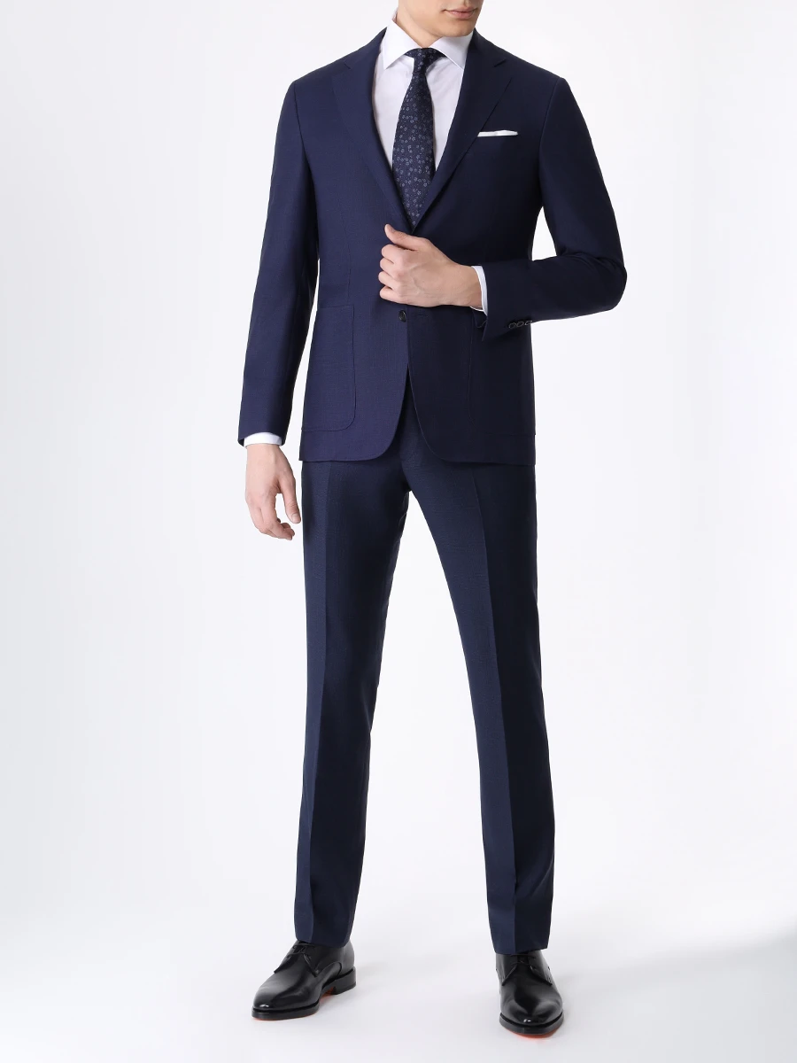 Рубашка Slim Fit хлопковая CANALI GR02650/002/NX98 Белый  Фото 2