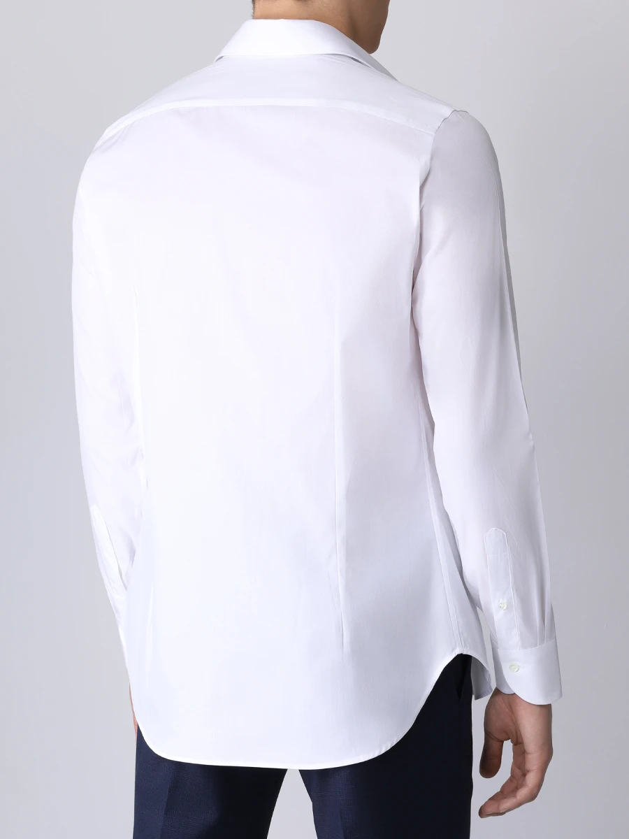 Рубашка Slim Fit хлопковая CANALI GR02650/002/NX98, размер 52, цвет белый GR02650/002/NX98 - фото 3
