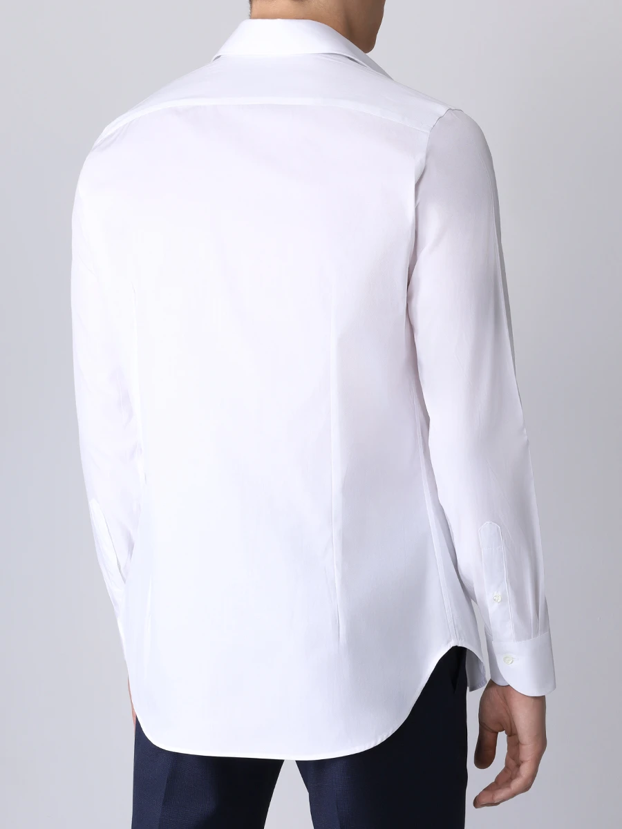Рубашка Slim Fit хлопковая CANALI GR02650/002/NX98 Белый  Фото 3