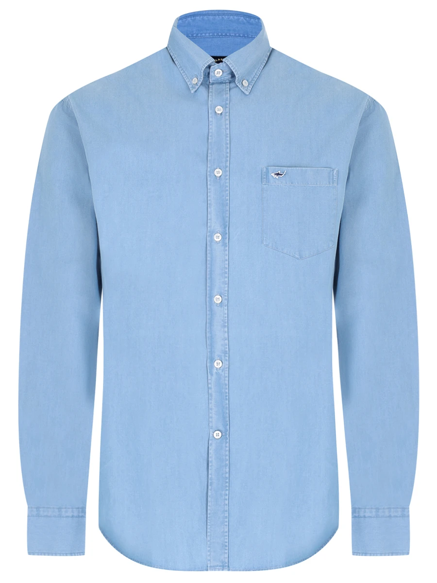 Рубашка Regular Fit хлопковая PAUL & SHARK C0P3002/014, размер 54, цвет голубой C0P3002/014 - фото 1