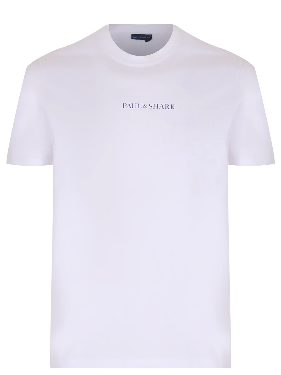 Футболка хлопковая PAUL & SHARK 24411058/010 Белый 