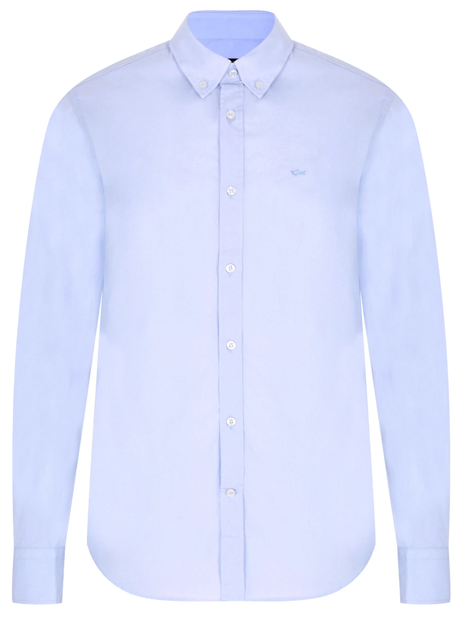 Рубашка Regular Fit хлопковая PAUL & SHARK C0P3031/477, размер 52, цвет голубой C0P3031/477 - фото 1