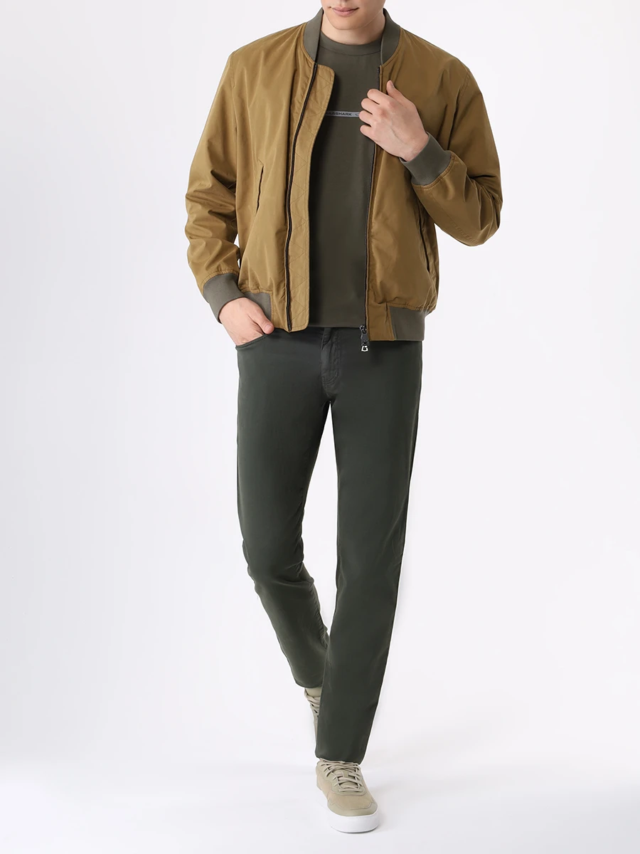 

Футболка хлопковая, Хаки, 23411033/089