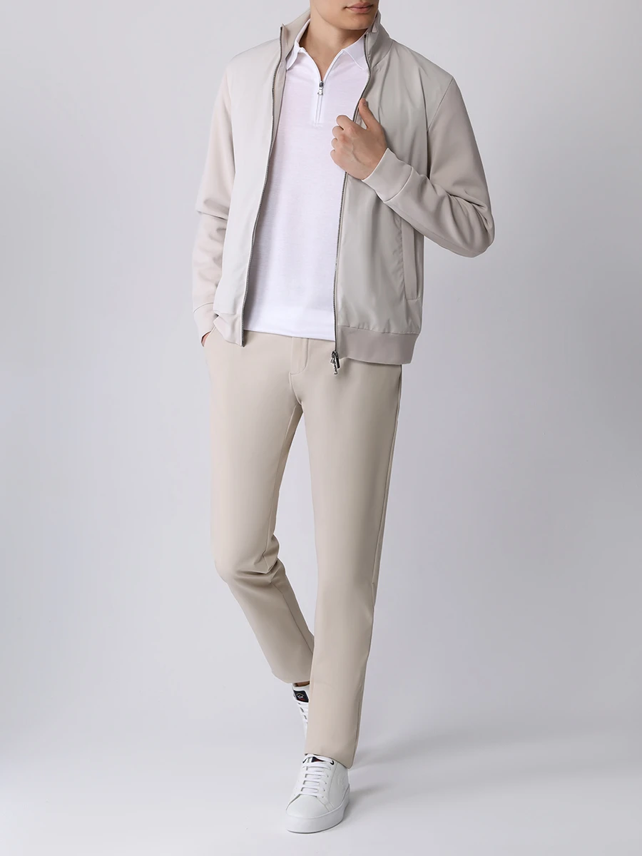 Олимпийка комбинированная PAUL & SHARK 24411819/029 Бежевый  Фото 2