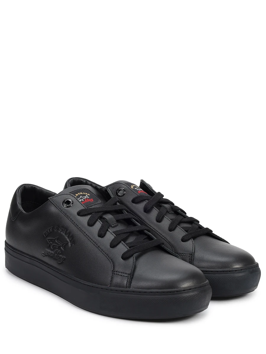 Кеды кожаные Balena PAUL & SHARK C0P8000/011 Черный  Фото 2