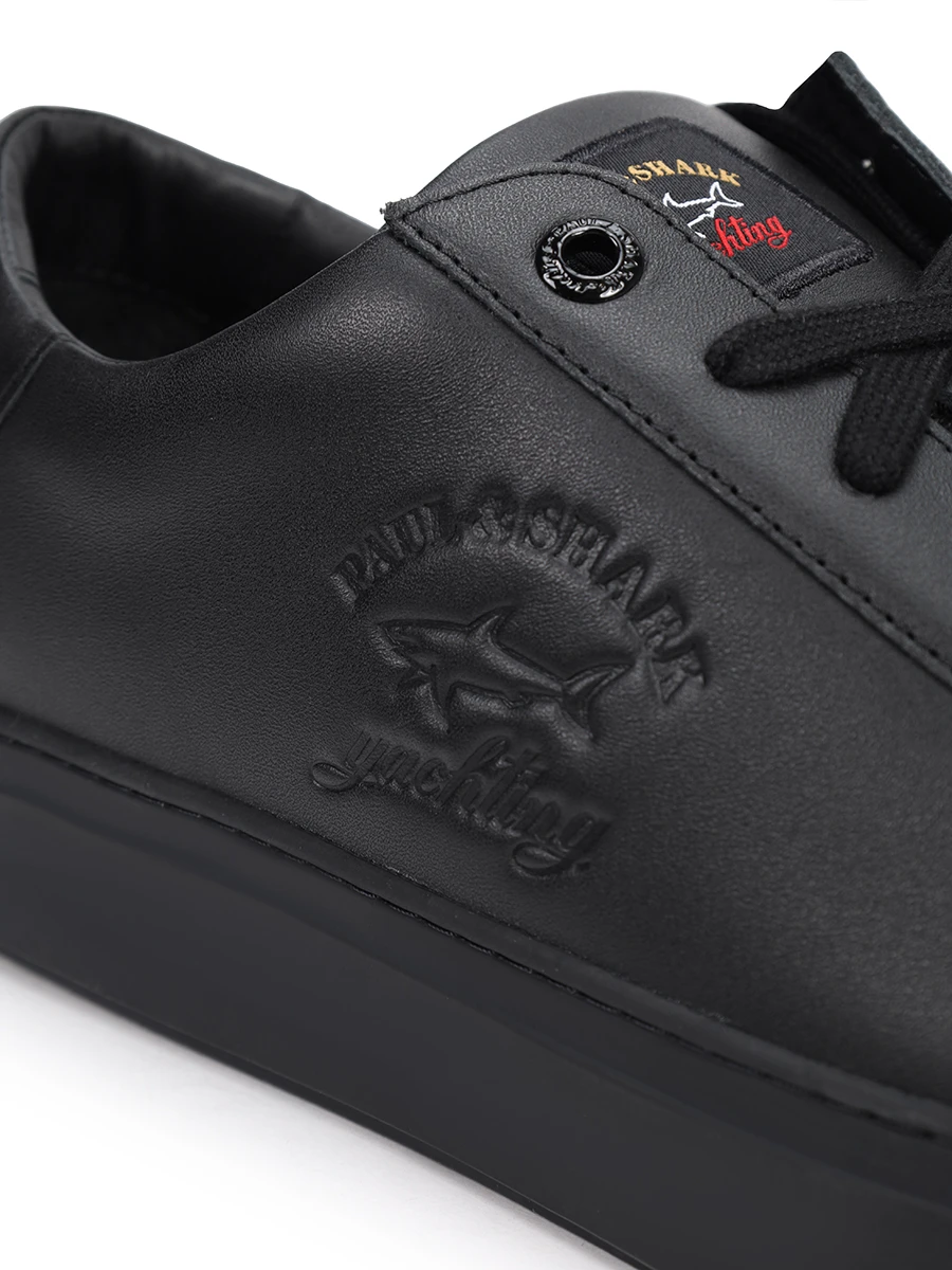Кеды кожаные Balena PAUL & SHARK C0P8000/011 Черный  Фото 5