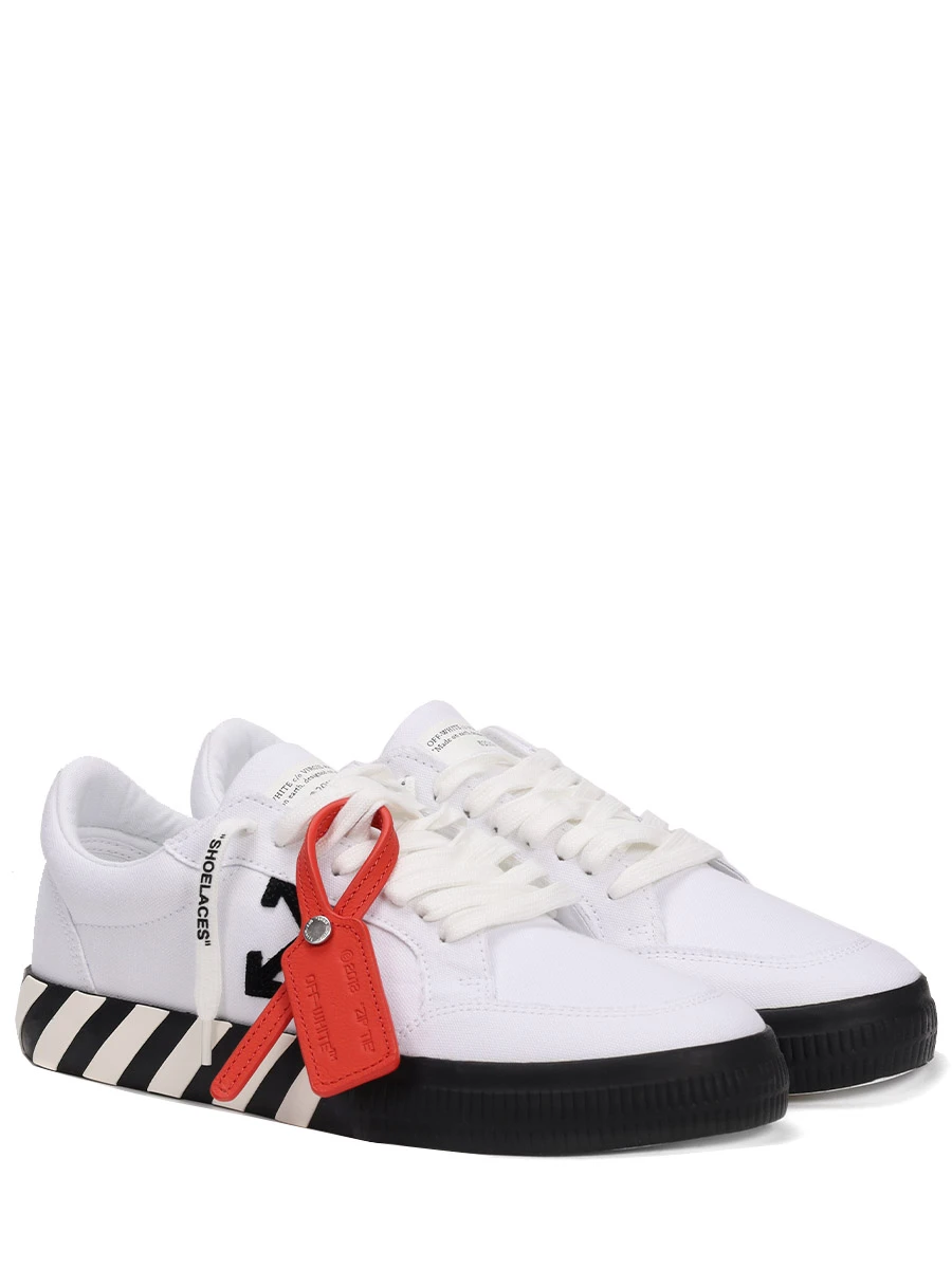Кеды текстильные OFF-WHITE OMIA085C99FAB006 0110 Белый  Фото 2