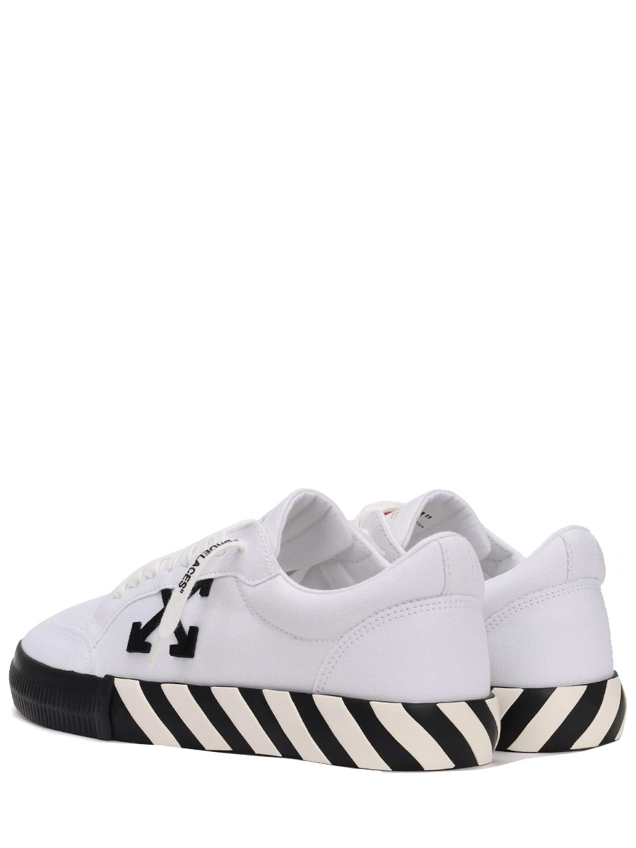 Кеды текстильные OFF-WHITE OMIA085C99FAB006 0110 Белый  Фото 4