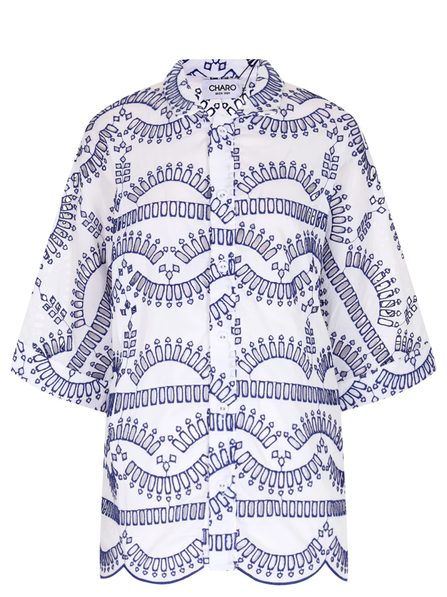Блуза с шитьем CHARO RUIZ 243200, размер 42, цвет синий - фото 1