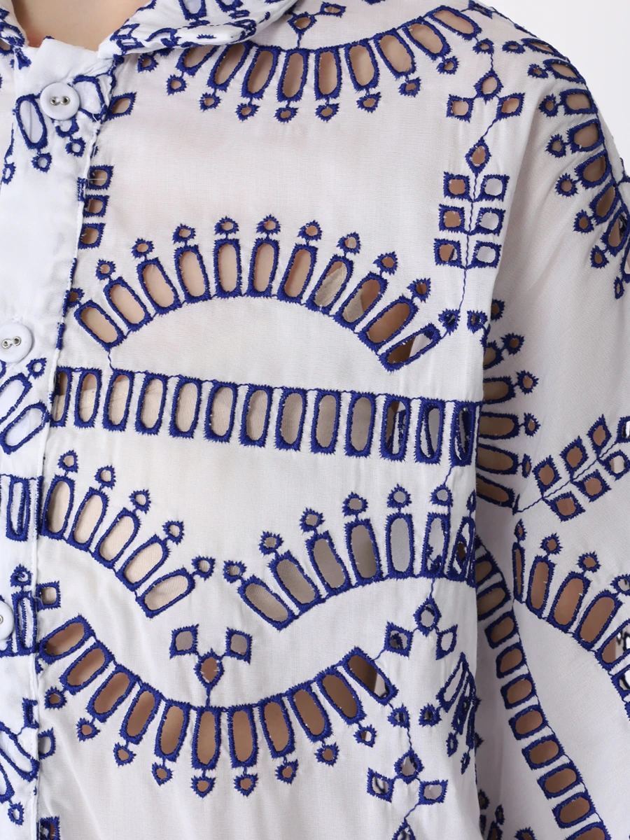 Блуза с шитьем CHARO RUIZ 243200, размер 42, цвет синий - фото 5