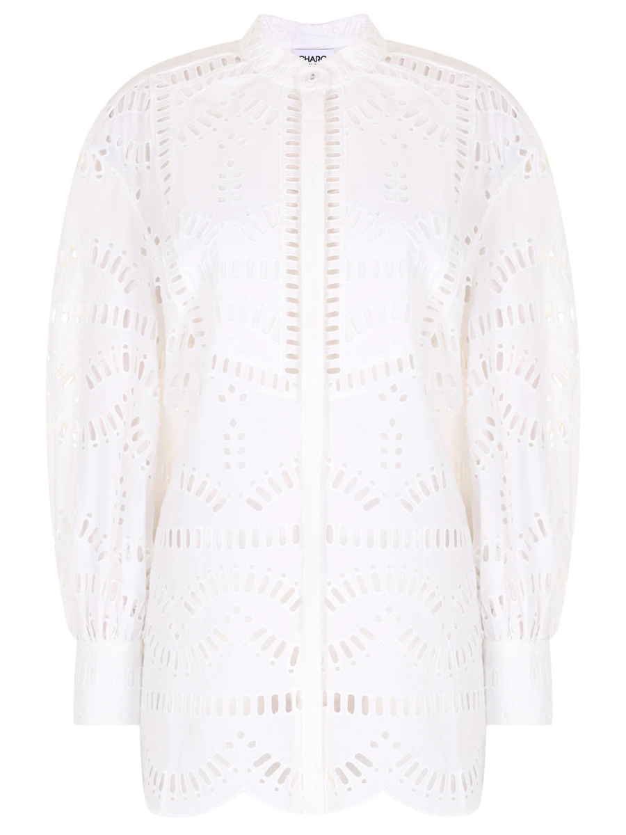Блуза хлопковая CHARO RUIZ 243201, размер 46, цвет белый - фото 1