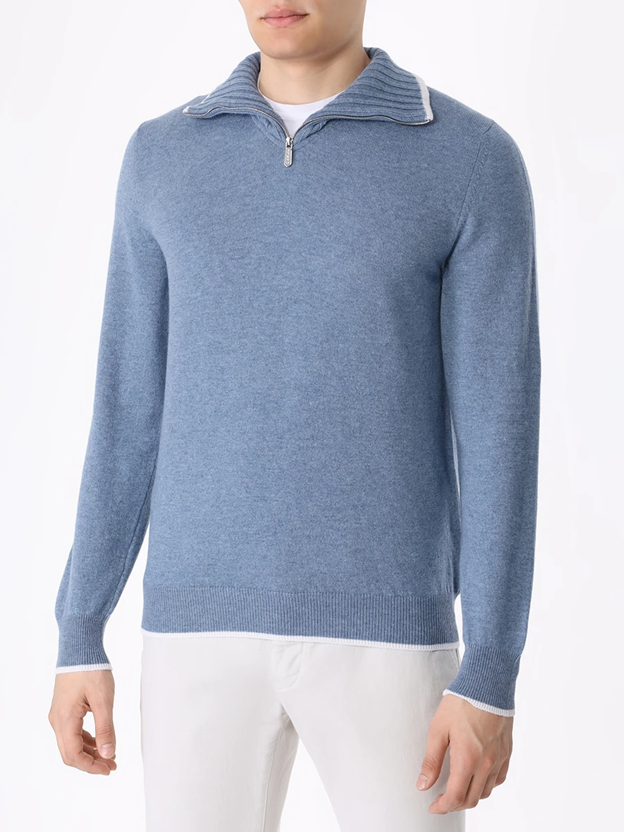 Джемпер кашемировый SVEVO 01056SA23 200756 Голубой  Фото 4