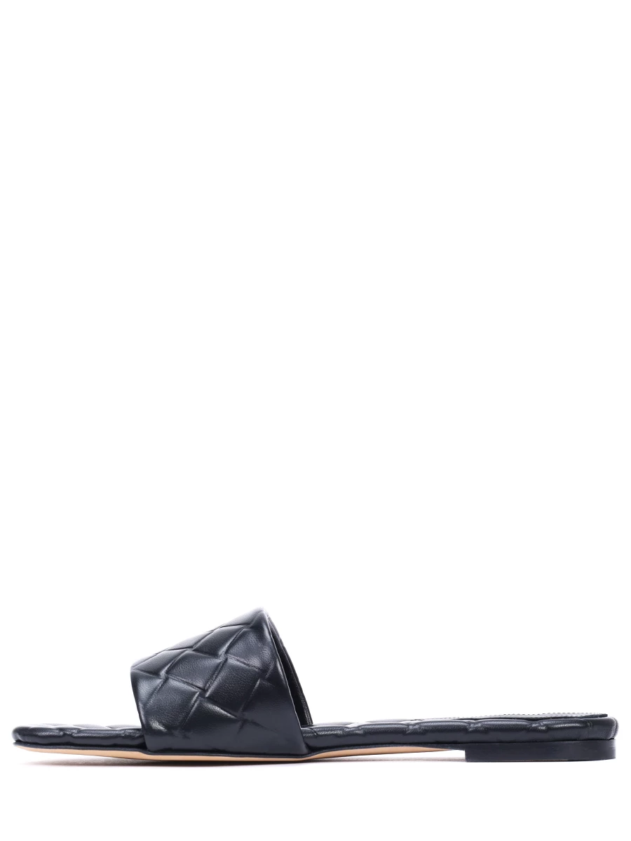 Шлепанцы кожаные BOTTEGA VENETA 778163 V3RS0 1000 Черный  Фото 3
