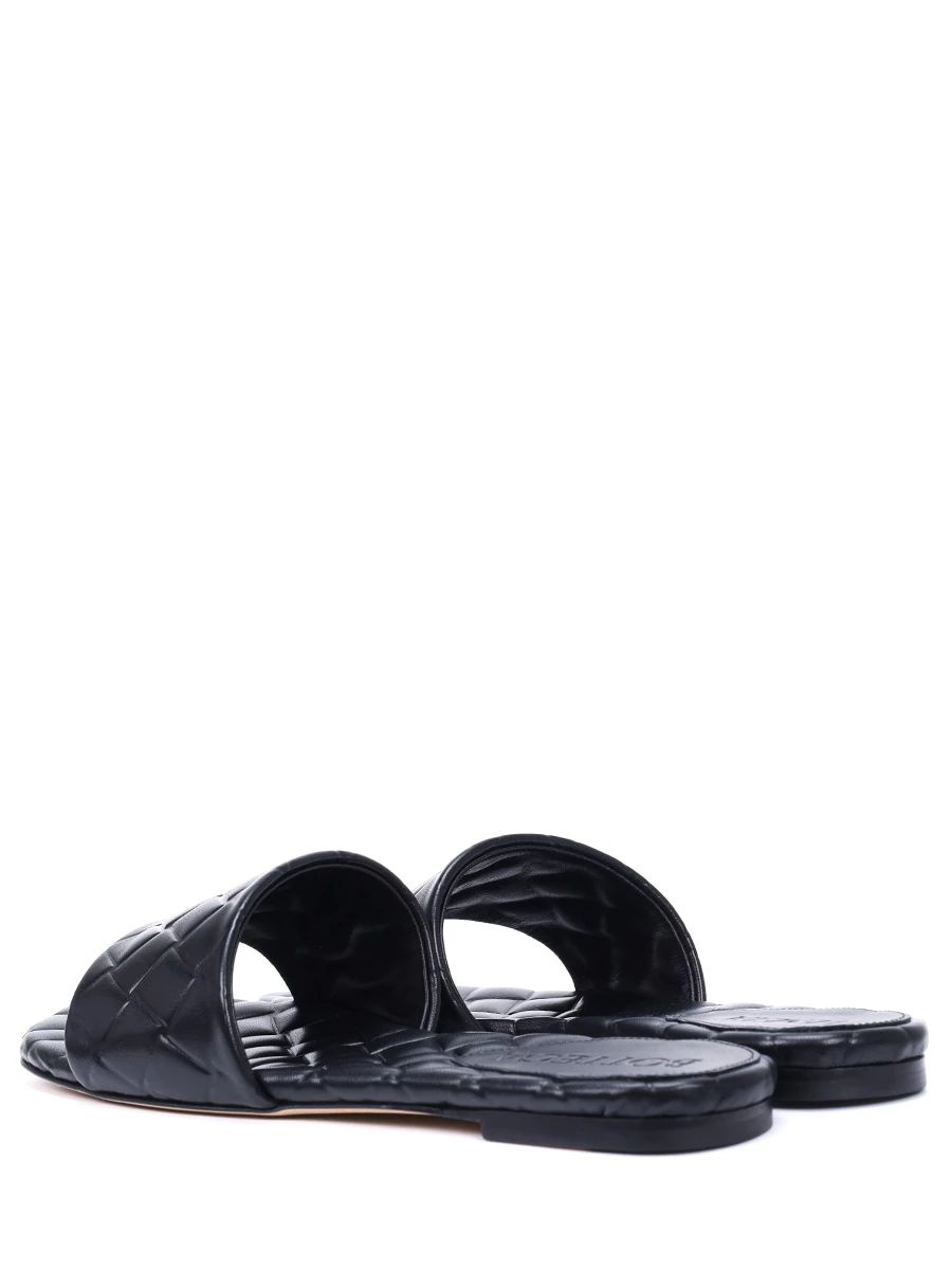 Шлепанцы кожаные BOTTEGA VENETA 778163 V3RS0 1000 Черный  Фото 4