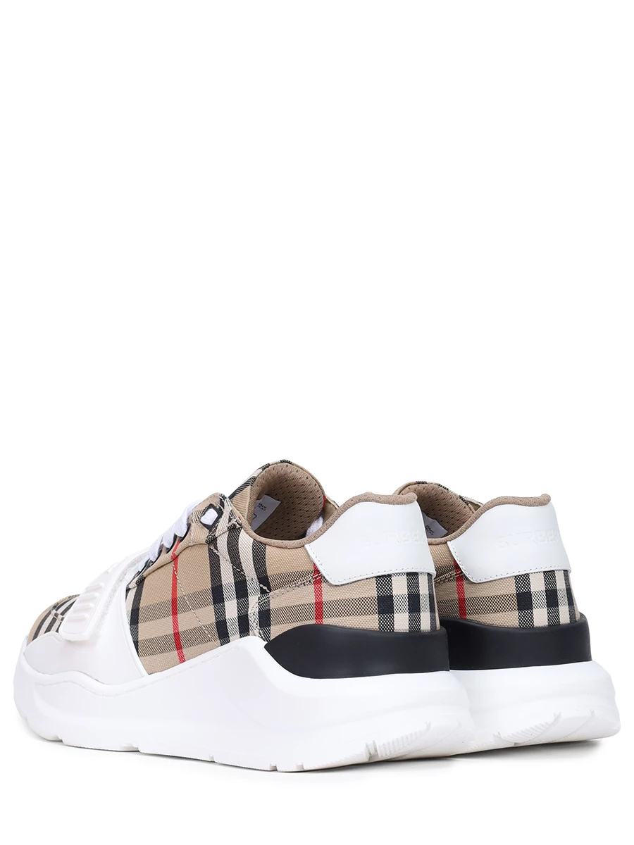 Кроссовки текстильные BURBERRY 8050509 A7028 Бежевый  Фото 4