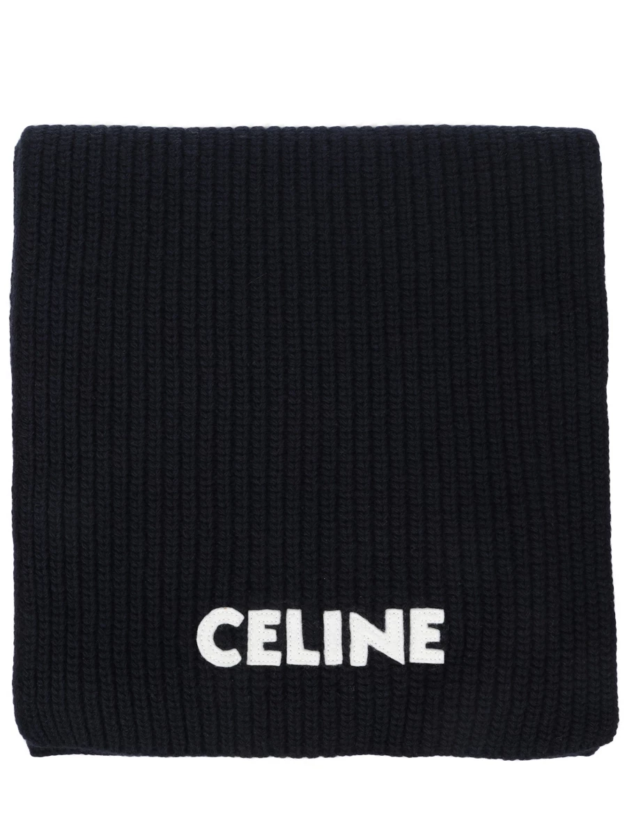 Шарф шерстяной CELINE 2AC35423P 38NO Черный 