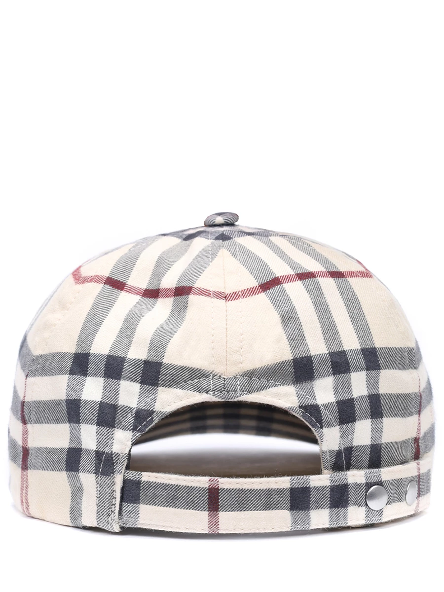 Бейсболка хлопковая BURBERRY 8073370 A1450 Клетка  Фото 2