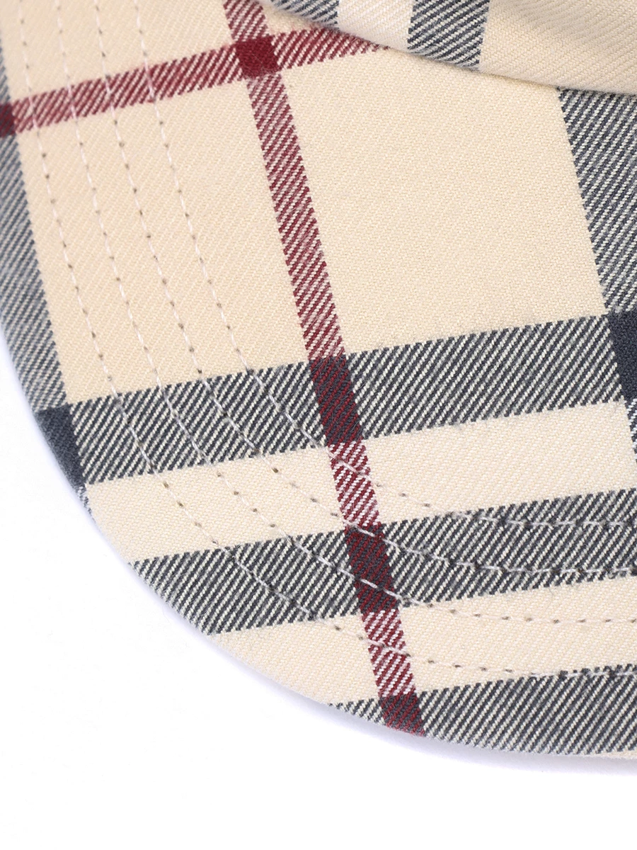 Бейсболка хлопковая BURBERRY 8073370 A1450 Клетка  Фото 3
