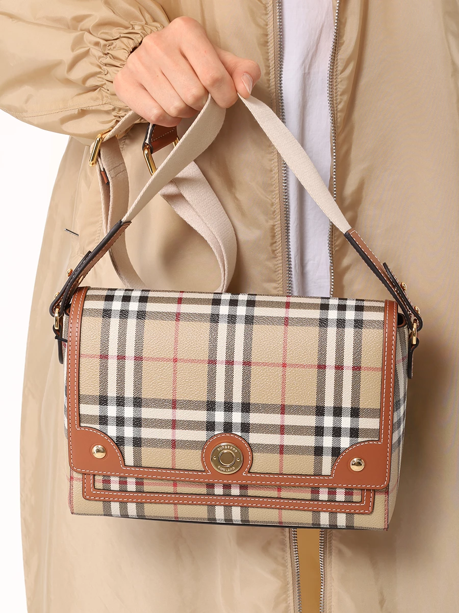 Сумка из экокожи BURBERRY 8066226 A9534 Бежевый  Фото 2