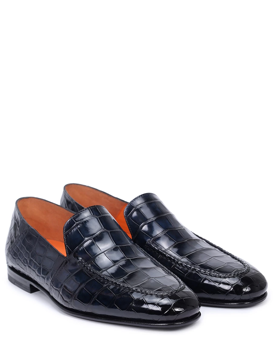 

Лоферы из кожи крокодила, Синий, MPNG16048SA3ECWOU59