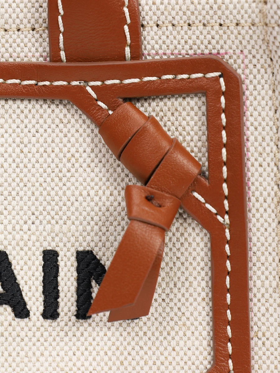 Сумка текстильная BALMAIN CN1FD808TDCS/GEM Бежевый  Фото 5