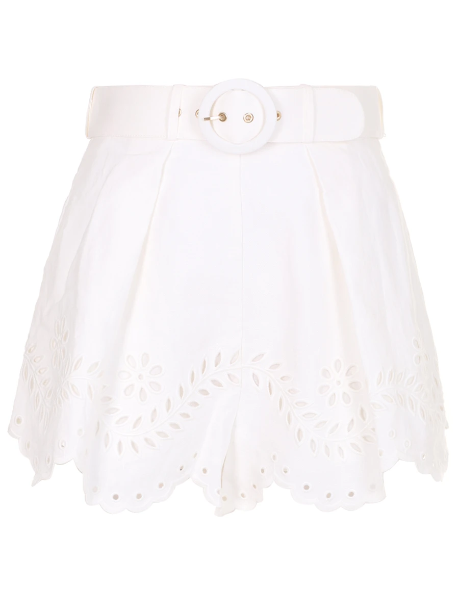 Шорты льняные ZIMMERMANN 8433ARS243 IVO Белый 
