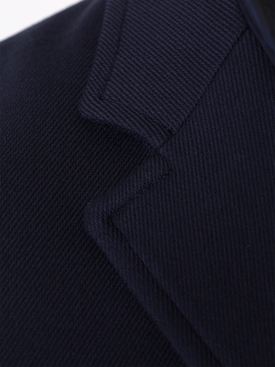Пальто Slim Fit хлопковое BOSS 50511975/404 Синий  Фото 6