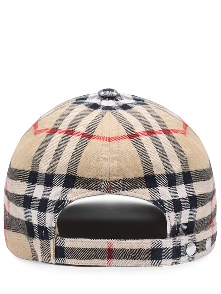 Бейсболка хлопковая BURBERRY 8075641 A7026 Клетка  Фото 2