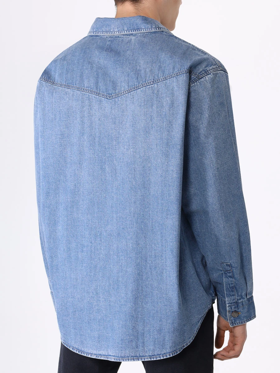 Рубашка джинсовая HUGO 50508669/450, размер 46, цвет голубой 50508669/450 - фото 3
