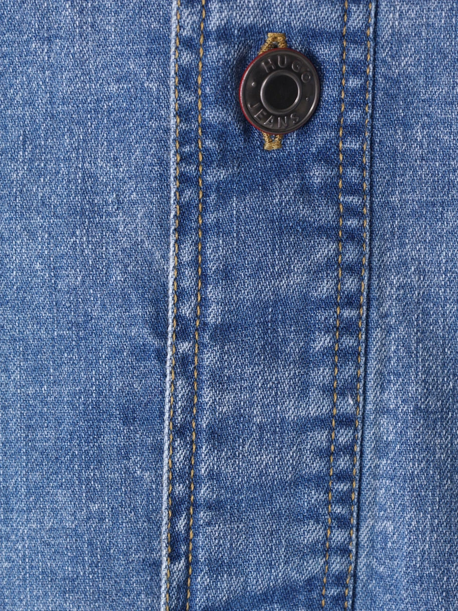 Рубашка джинсовая HUGO 50508669/450, размер 46, цвет голубой 50508669/450 - фото 6