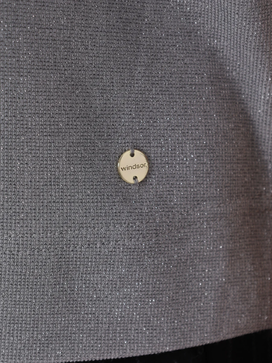 Блуза из вискозы WINDSOR DT302 10017024 048, размер 42, цвет серый - фото 6
