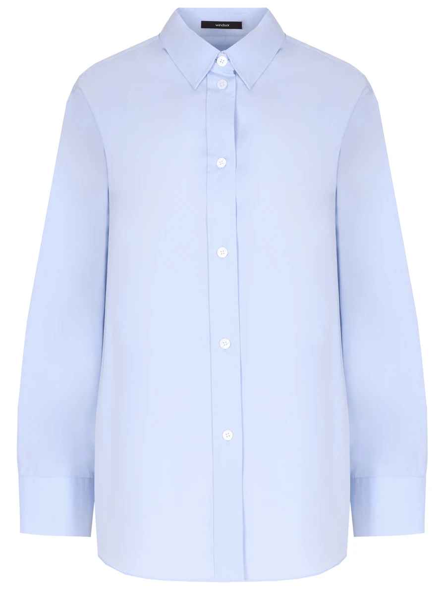 Рубашка хлопковая WINDSOR DB300H 10014727 461, размер 44, цвет голубой - фото 1