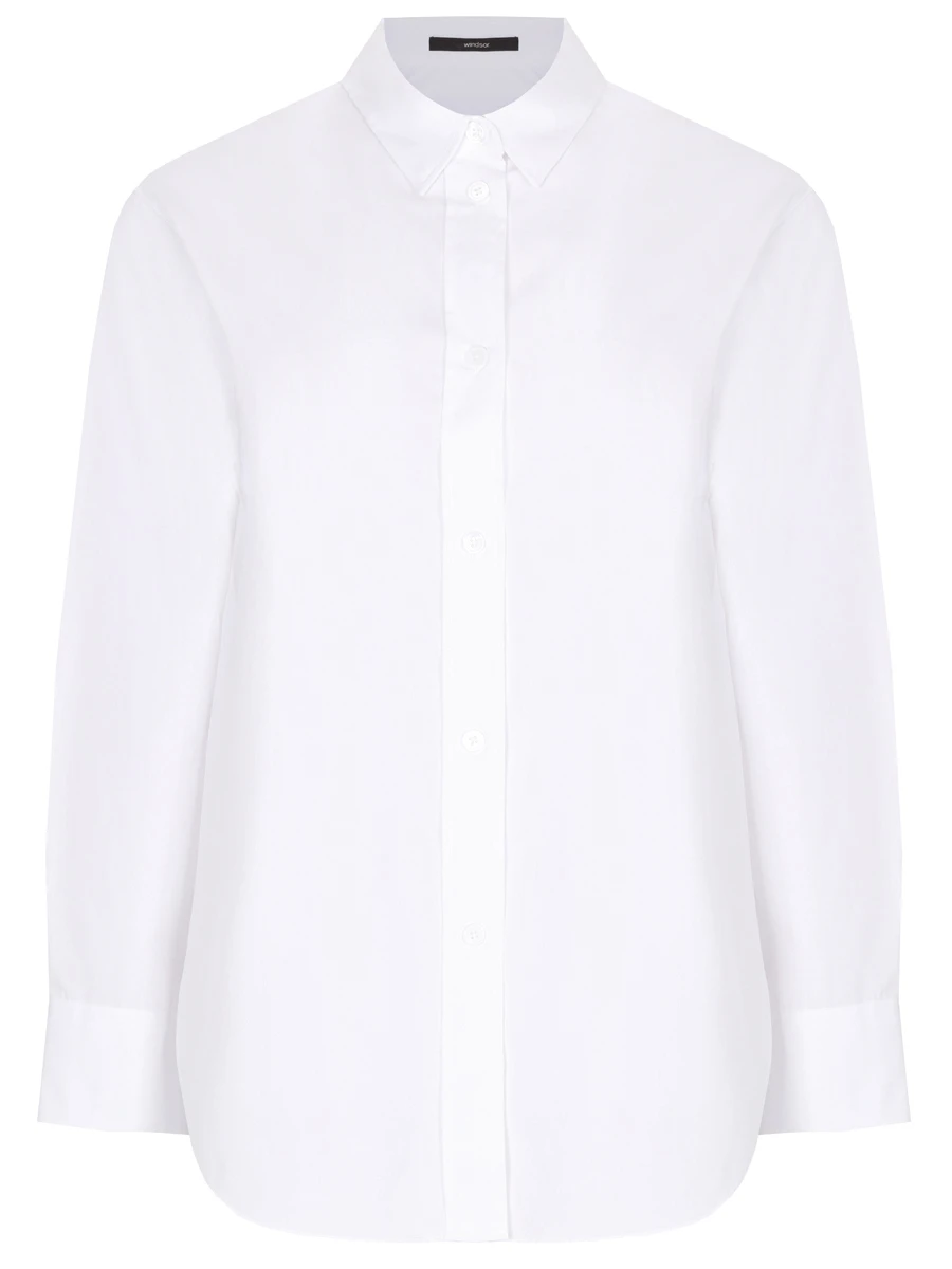 Рубашка хлопковая WINDSOR DB300H 10014727 100, размер 50, цвет белый - фото 1