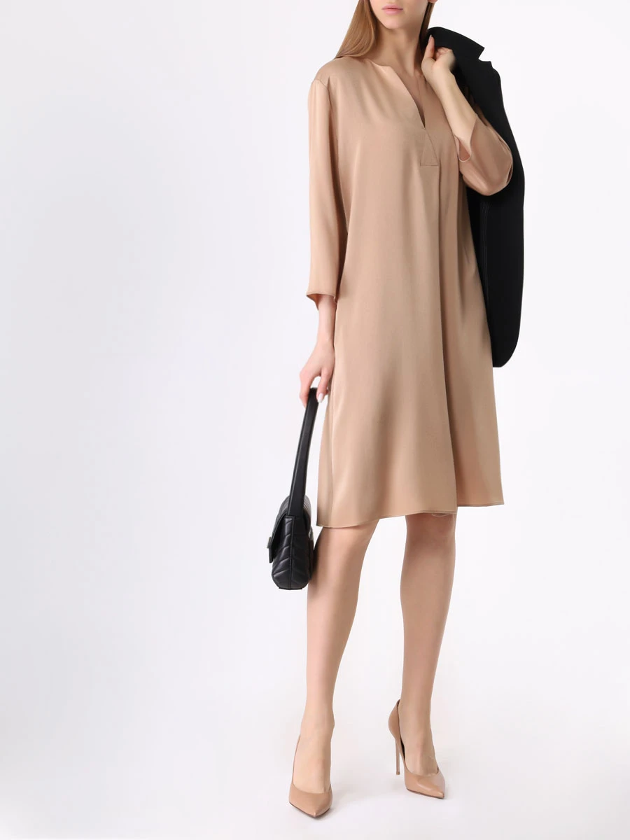 Платье однотонное WINDSOR DE123H 10004367 241 Бежевый  Фото 2