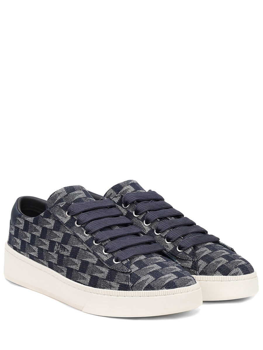 Кеды текстильные BALLY MSK09G CO002 I506 E/RYVER-DNM Серый  Фото 2