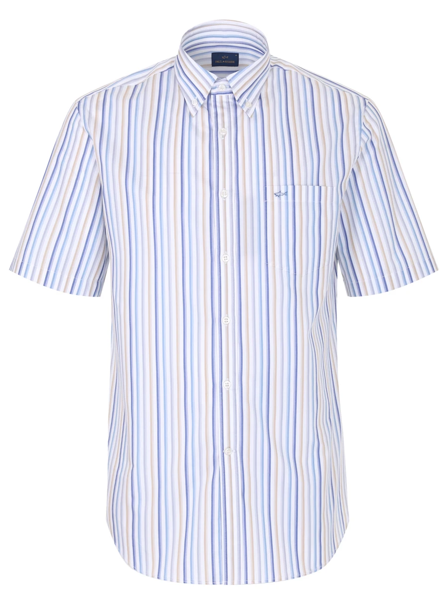Рубашка Regular Fit хлопковая PAUL & SHARK 24413400/V69, размер 60, цвет белый 24413400/V69 - фото 1